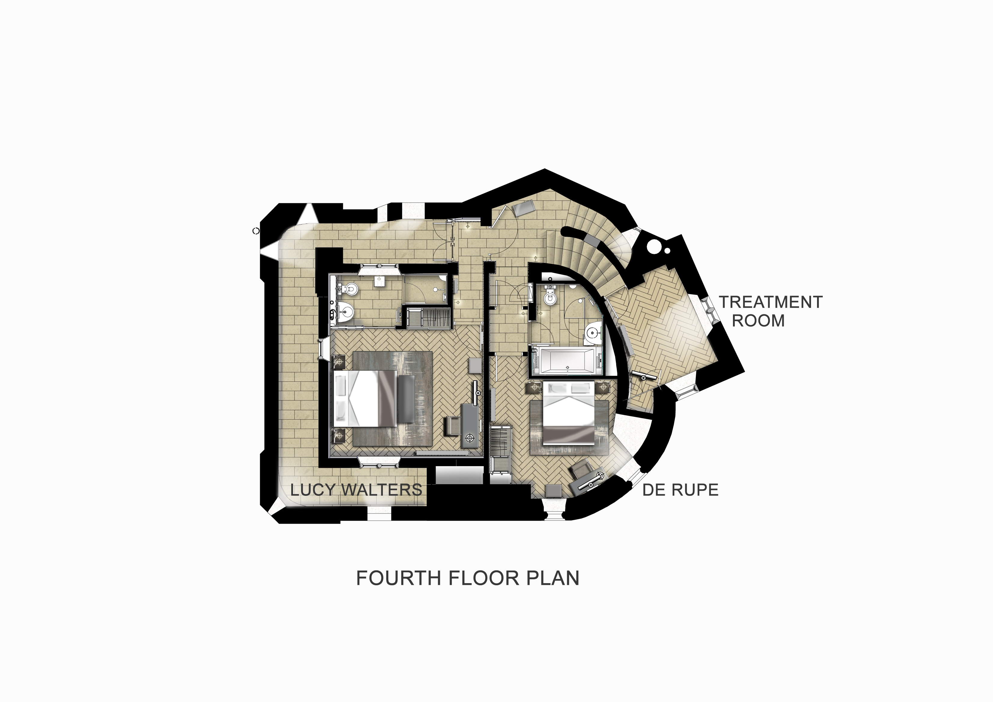Roch Castle Fourth Floor Plan