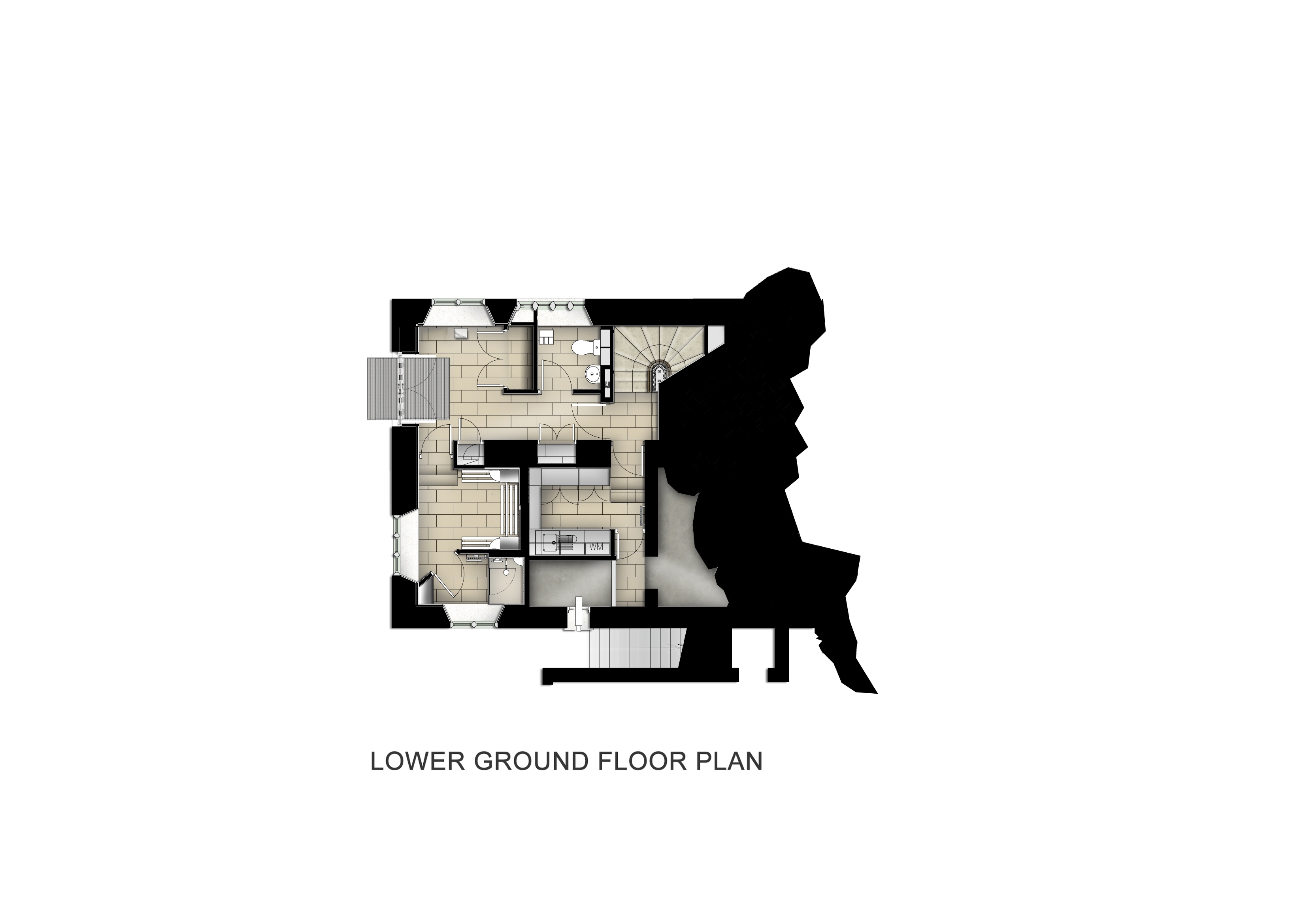 Roch Castle Lower Ground Floor Plan